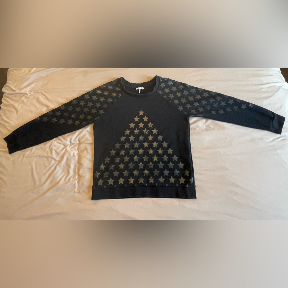 🇫🇷 Claudie Pierlot 🇫🇷 Black Star Pattern Sweater size 1
